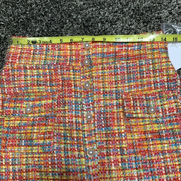 Song of Style Tweed Mini Skirt M - Picture 8 of 10
